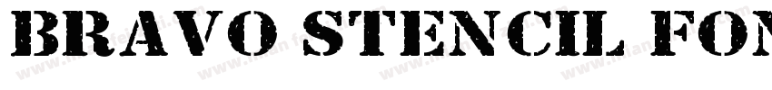 Bravo Stencil Font字体转换